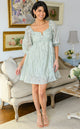 Spotting Fairies Puff Sleeve Dress in Sage